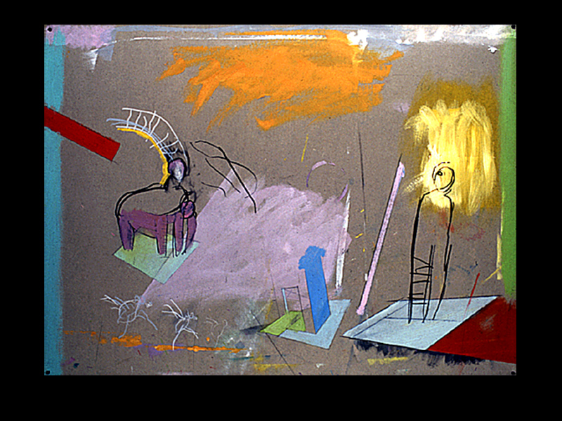 Solidna podstawa&nbsp;&nbsp;&nbsp;&nbsp;1990&nbsp;&nbsp;&nbsp;&nbsp;kredka olejowa + olej&nbsp;&nbsp;&nbsp;&nbsp;76 x 100cm